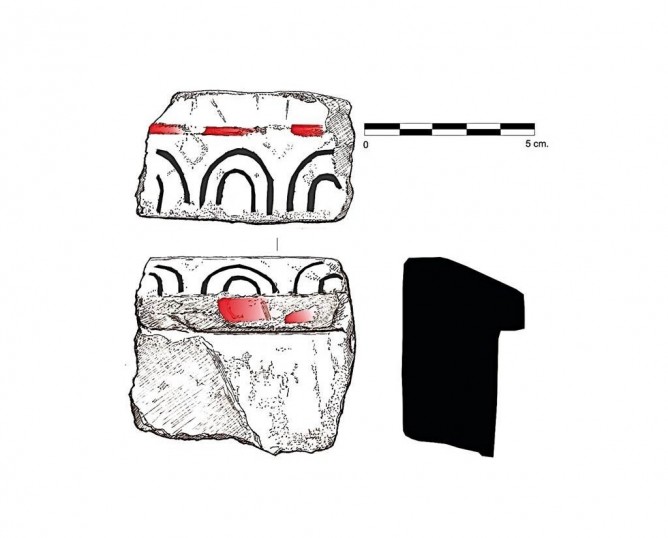 Tapadera de una caja de piedra 75063-3. Necrópolis de Tútugi.