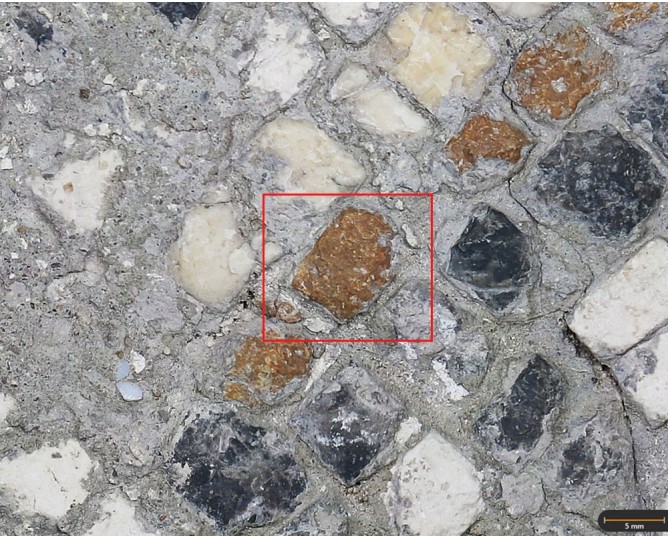 Tessera 6. Scrollworks mosaic. Marroquíes Altos (Jaén, Spain)