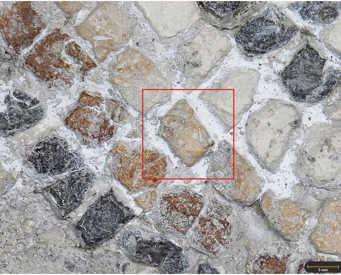 Tesela 17. Mosaico de los Roleos. Marroquíes Altos (Jaén, España)