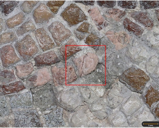 Tessera 41. Erotes mosaic, Marroquíes Altos (Jaén, Spain)