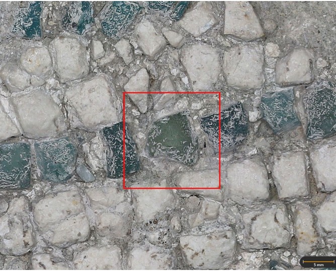 Tessera 116. Erotes mosaic, Marroquíes Altos (Jaén, Spain)