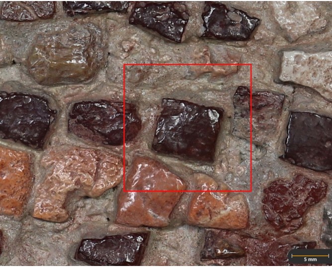 Tesela 18. Mosaico de Tetis, Marroquíes Altos (Jaén, España)