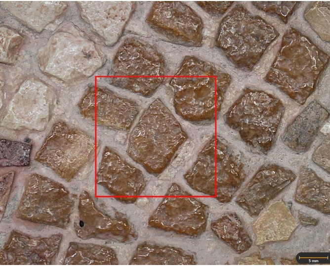 Tesela 67. Mosaico de Tetis, Marroquíes Altos (Jaén, España)